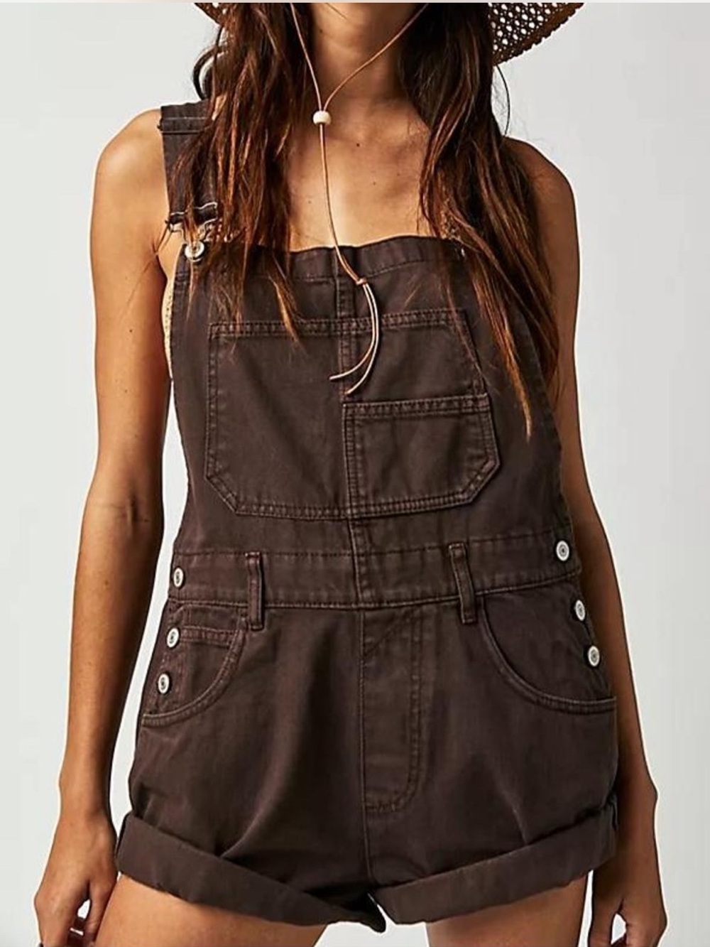 We The Free Ziggy Shortalls in brown